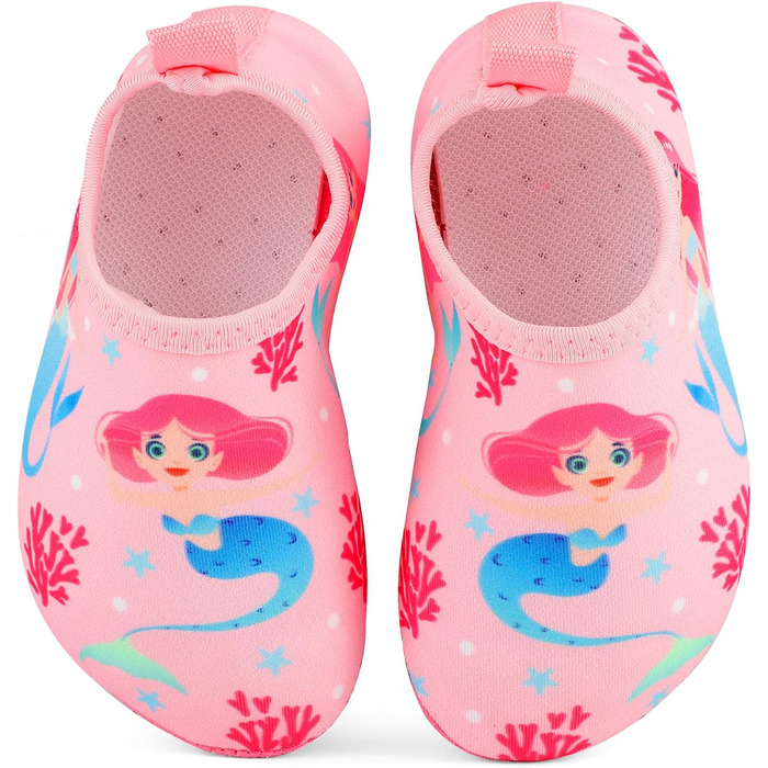 Дитячі шльопанці для плавання та відпочинку на пляжі: антиковзаючі, швидковисихаючі, для дівчаток та хлопчиків (22/23 EU, Рожевий)