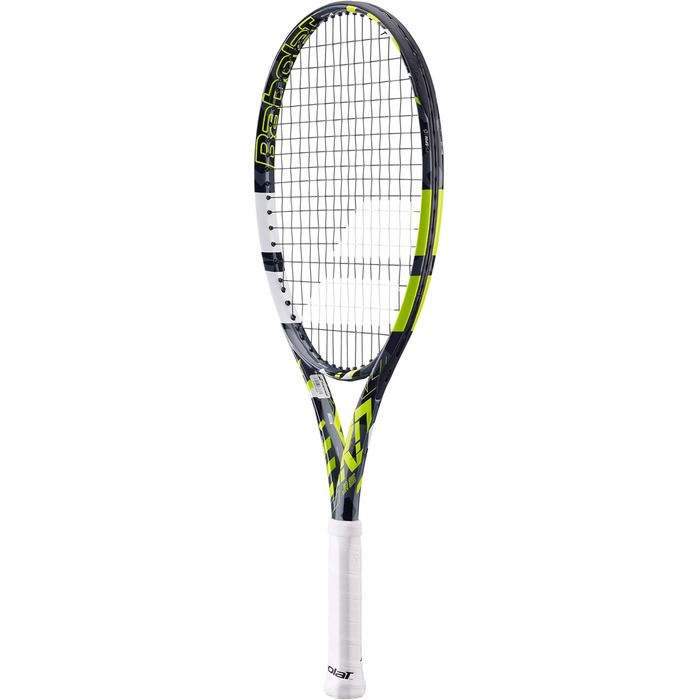 Дитяча тенісна ракетка Babolat Pure Aero Junior 25 S CV 370, сіро-жовта, розмір 0
