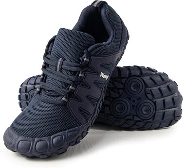 Жіночі кросівки для тренувань Weweya: мінімалістичні, для трейлраннінгу, широка передня частина, блакитні, регульований язик (39 EU)