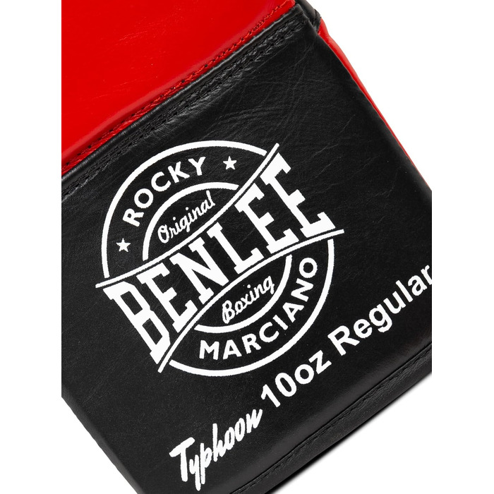 Боксерські рукавички BenLee Typhoon 08 oz Red/Black з натуральної шкіри