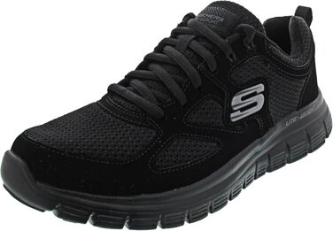 Чоловічі кросівки Skechers Burns-Agoura, 41 EU, чорний шкіряний верх з сіткою