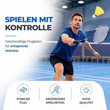 Волани для бадмінтону Yonex 36шт - тренувальні та змагальні, для гри в залі та на вулиці