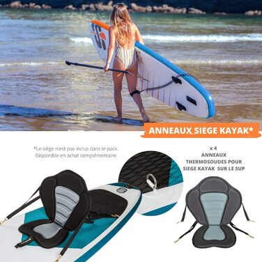 Надувна SUP-дошка SIMPLE PADDLE 9'2/10'2/10'6 з веслом, страховкою, насосом Double Action і сумкою для транспортування