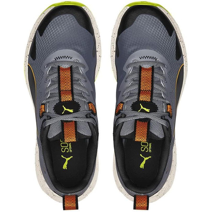 Кросівки Puma Unisex Twitch Runner Trail для трейлраннінгу (45 EU, Evening Sky Orange Brick Puma Black)