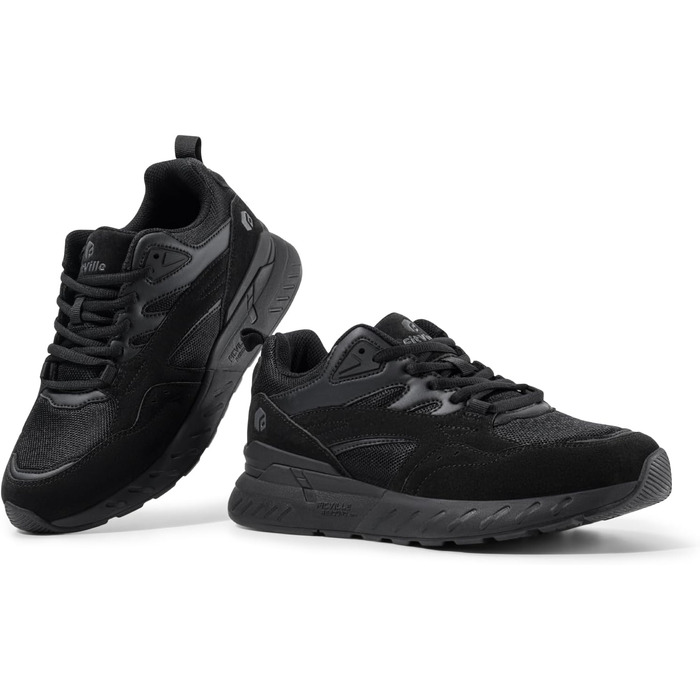 Жіночі кросівки FitVille для широкої стопи: бігові, для ходьби, фітнесу, чорного кольору (38.5 EU, X-широкі)