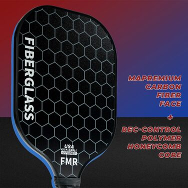 Набір для піклболу FMR: 2 ракетки з фібергласу, 4 м'ячики, сумка (USAPA)