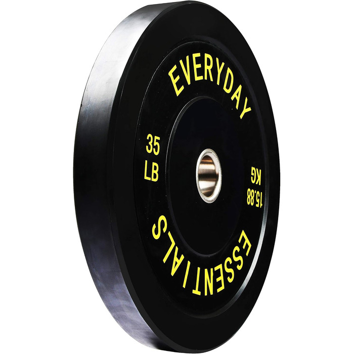 Олімпійський диск Everyday Essentials 35 фунтів, сталева втулка, кольорове маркування