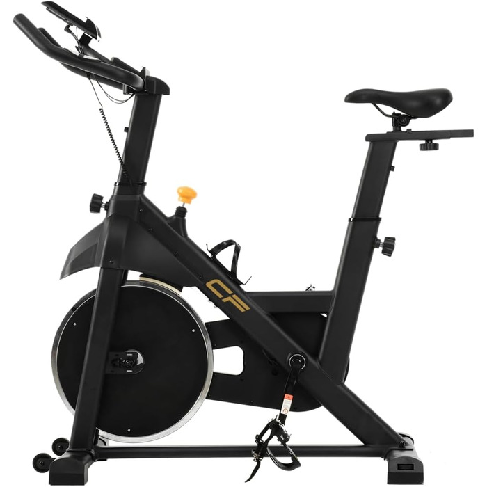 Велотренажер Clover Fitness з LCD-дисплеєм та 6 рівнями опору, чорний
