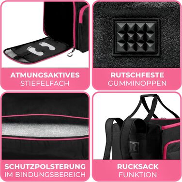 Чохол для сноуборду STYNGARD Calgary з сумкою для черевиків (140-190 см) - чорно-рожевий