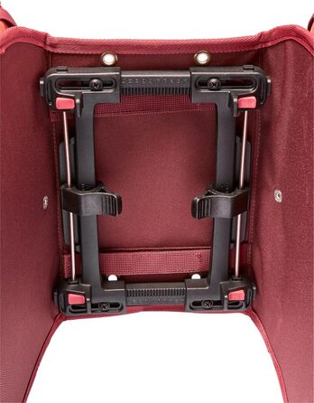 Велосумка VAUDE TwinShopper 44 л, зручна шопер-сумка, окреме використання, водонепроникна, з дощовиком, універсальний розмір, червона