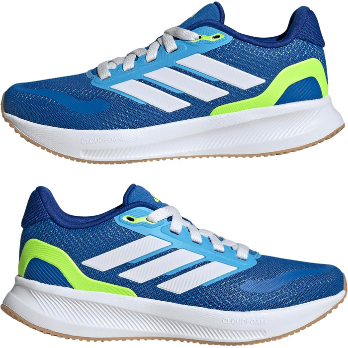 Кросівки Adidas Run Falcon 5 для дітей та дорослих, 39 1/3 EU, Bright Royal/Ftwr White/Lucid Lemon