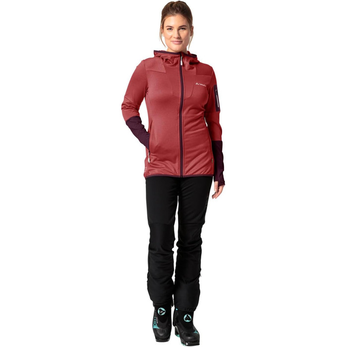 Жіноча флісова куртка VAUDE Monviso Fleece Jacket II, колір brick (цегляний), розмір 36