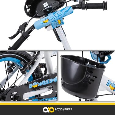 Дитяче велосипед Donaldo 16 дюймів | 12, 16, 20 дюймів | V-Brake гальма | для дітей 2-9 років | з брудозахистом