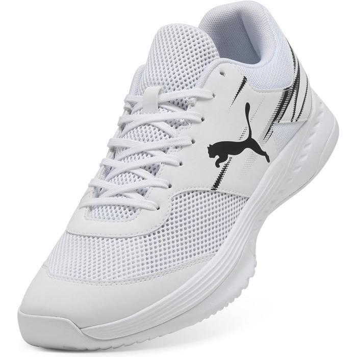 Кросівки для залу PUMA Unisex Varion II Indoor Court Shoe, біло-чорні