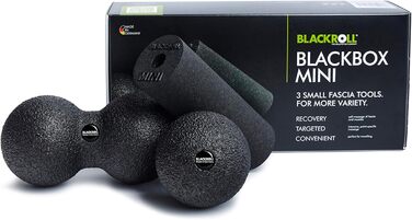 Набір масажних роликів BLACKROLL BLACKBOX Mini для самомасажу, різноманітні фасціальні інструменти, фітнес-масажери для ефективного тренування, вироблено в Німеччині
