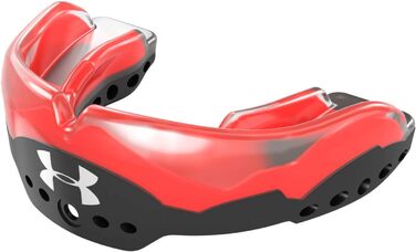 Захисна капа Under Armour Gameday Elite для спорту: футбол, лакрос, баскетбол, хокей, бокс, з ремінцем для шолома, для підлітків і дорослих, червона