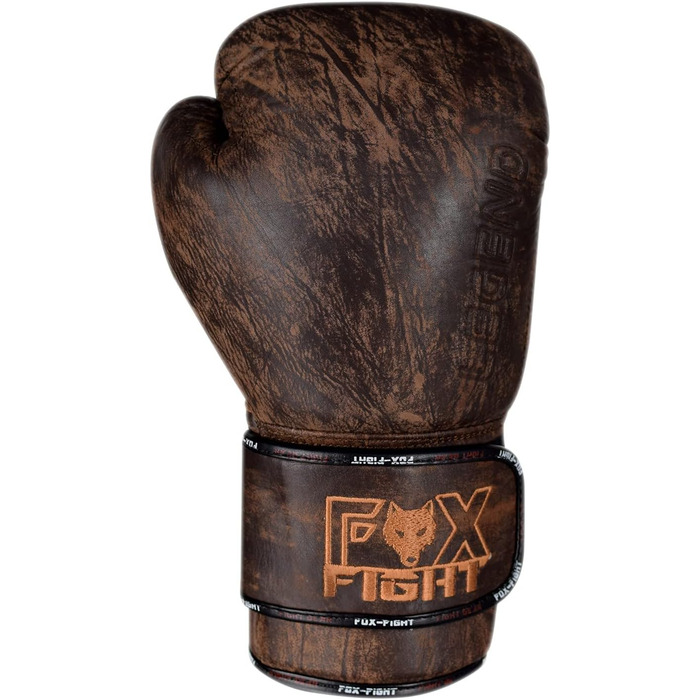 Боксерські рукавички FOX-FIGHT Legend з натуральної шкіри для боксу, кікбоксингу, муай-тай, тренувань і спарингів