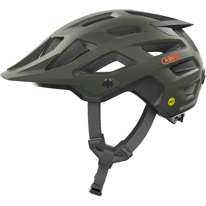 Велошолом ABUS Moventor 2.0 MIPS, захист від ударів, для MTB та All-Mountain, унісекс, розмір S (51-55 см), темно-зелений