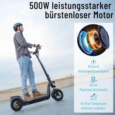 Електросамокат JOYOR C10E 48V 18/26Ah, 500W, запас ходу 65-100 км, вантажопідйомність 120 кг, сертифікат ABE