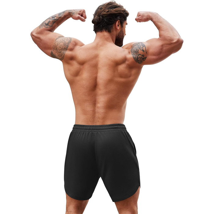 Чоловічі спортивні шорти Coofandy (2 шт.): бордовий/чорний та хакі/чорний (S)