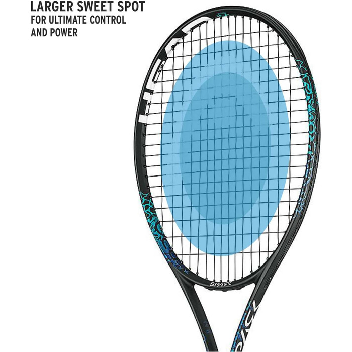 Тенісна ракетка HEAD MX Spark Pro для дорослих, розмір ручки 2, чорна