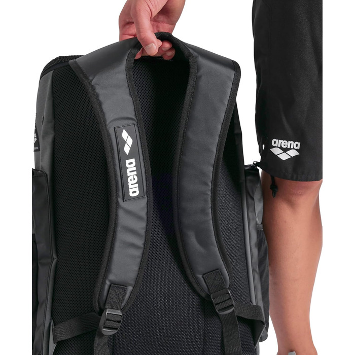 Рюкзак Arena Team Backpack 45 літрів: спортивний, для подорожей, плавання та відпочинку. З відділенням для мокрого одягу та посиленим дном.