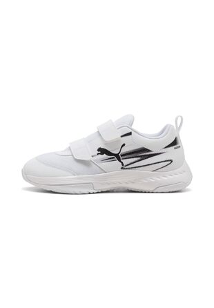Дитячі кросівки для залу Puma Varion II V Jr Indoor Court Shoe, біло-чорні, розмір 33 EU