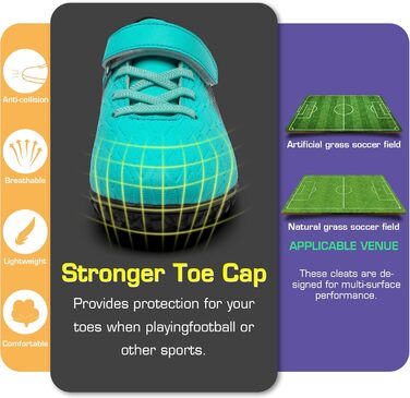 Дитячі футбольні бутси Kinder для залу та вулиці (29 EU, блакитний)