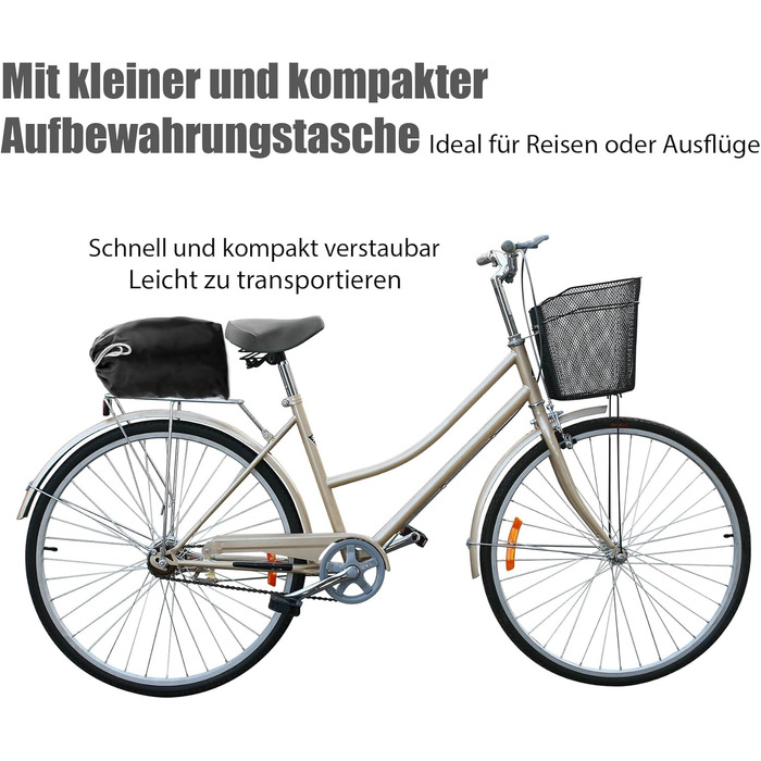 Водонепроникний чохол для велосипеда BigDean – захист від негоди, підходить для 1-2 велосипедів, мотоциклів та ролерів, поліестер 210D