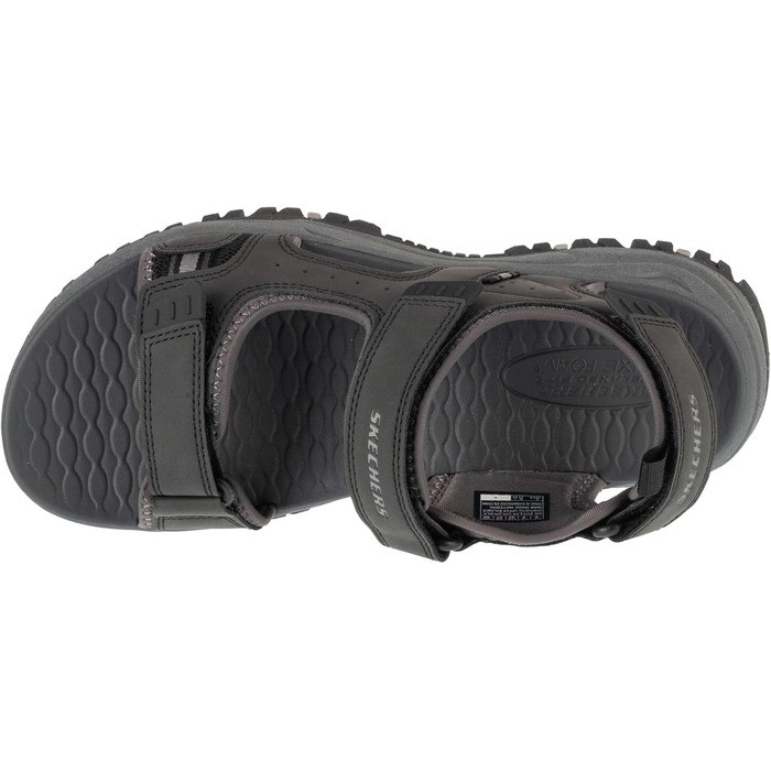 Чоловічі сандалі Skechers Prewitt Rigdon Sports, 43 EU, чорний, синтетика