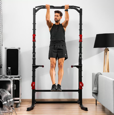 Силова станція Hop-Sport HS-1014K з тримачем для штанги та брусами