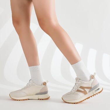 Жіночі кросівки Somiliss: зручні, легкі, дихаючі, з неслизькою підошвою, для спорту та бігу, бежевий, 40.5 EU