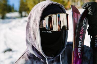 Гірськолижна маска Giro сіра універсальний розмір
