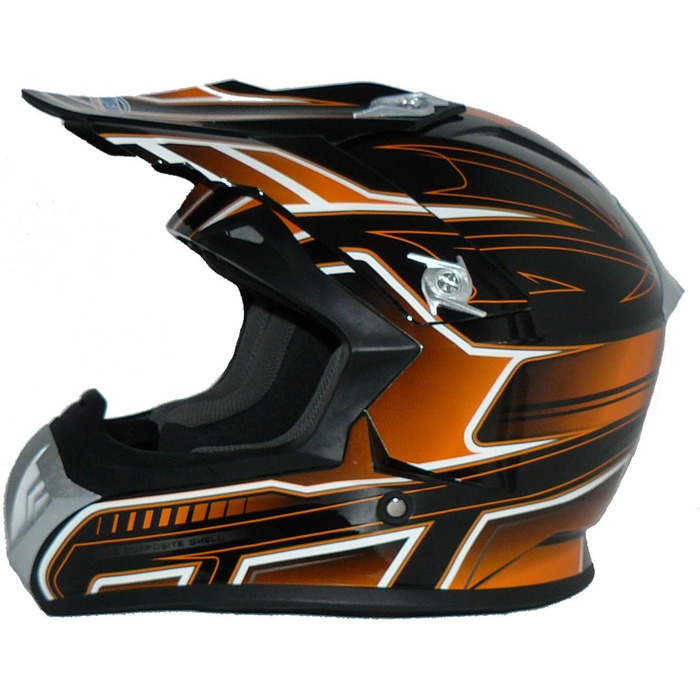 Шолом захисний protectWEAR Otorradhel Otorocrosshel Endurohel ATT FS-603-SW, оранжевий, розмір XXL