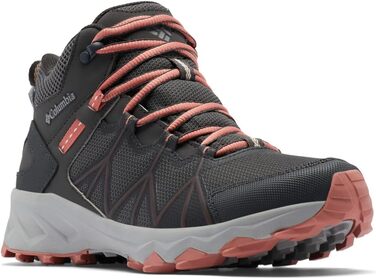 Черевики для туризму жіночі Columbia Peakfreak II Mid Outdry WP, сірі (Dark Grey x Dark Coral), 42 EU