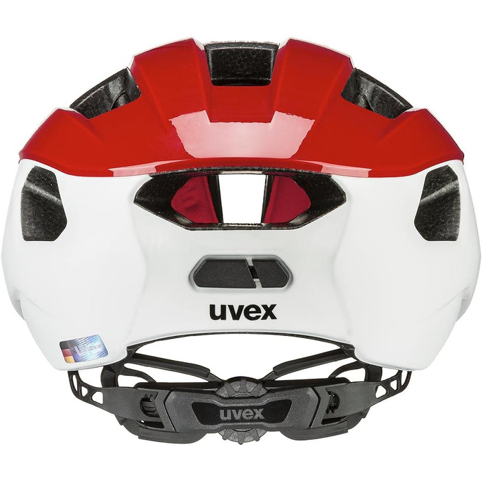 Велошолом Uvex Rise CC для шосейного велосипеда, матовий червоно-білий, розмір 52-56 см, 2022