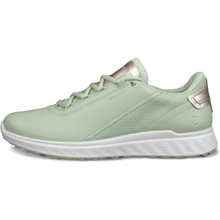 Жіночі гольф-туфлі ECCO S Casual Lace Waterproof White (35.5/36 EU, Matcha Gold Metallic)