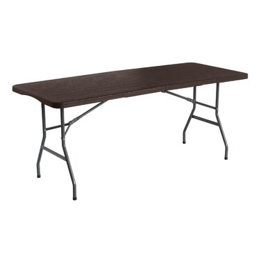 Розкладний стіл THINIA HOME прямокутний, ефект дерева 180x74x74 см
