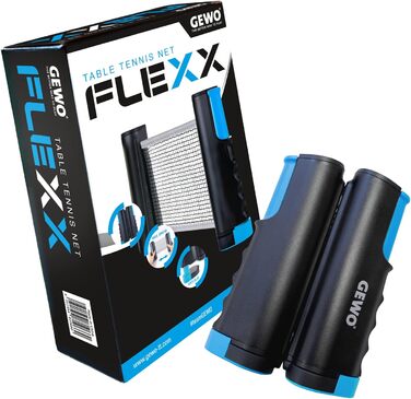 Сітка для настільного тенісу GEWO FleXX, універсальна, регульована, антиковзкі затискачі, висувна до 2 м, для столів товщиною до 5 см, висота 15,25 см