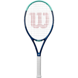 Тенісна ракетка Wilson Ultra Power 100 для дорослих, синьо-бірюзова, розмір ручки 4-1/4 (2), унісекс