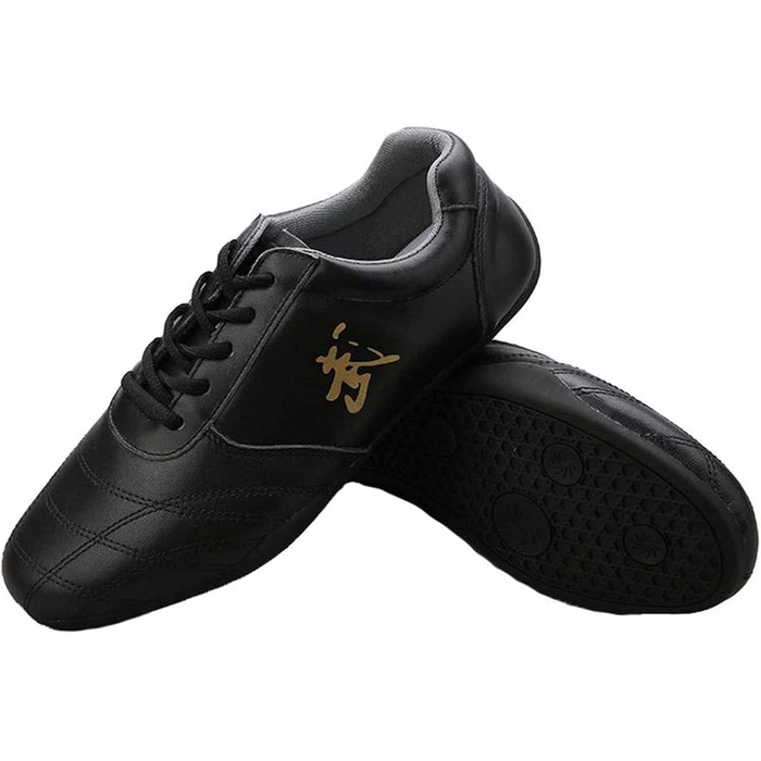 Жіноче взуття для бойових мистецтв VIBLiSS: легкі кросівки для Qigong, Kung Fu, Taichi. Антиковзаючі шкіряні тренувальні кросівки. Білий (40 EU, Чорний)