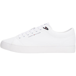 Чоловічі шкіряні кеди Tommy Hilfiger Th Hi Vulc Core Low LTH Ii ESS білі, розмір 44 EU