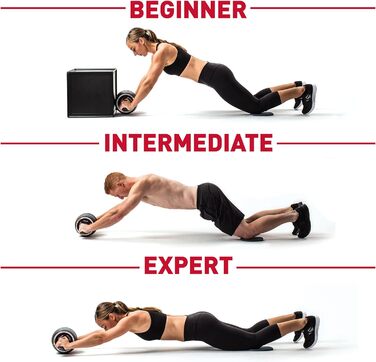 Ролик для преса Perfect Fitness Ab Carver Pro, червоний