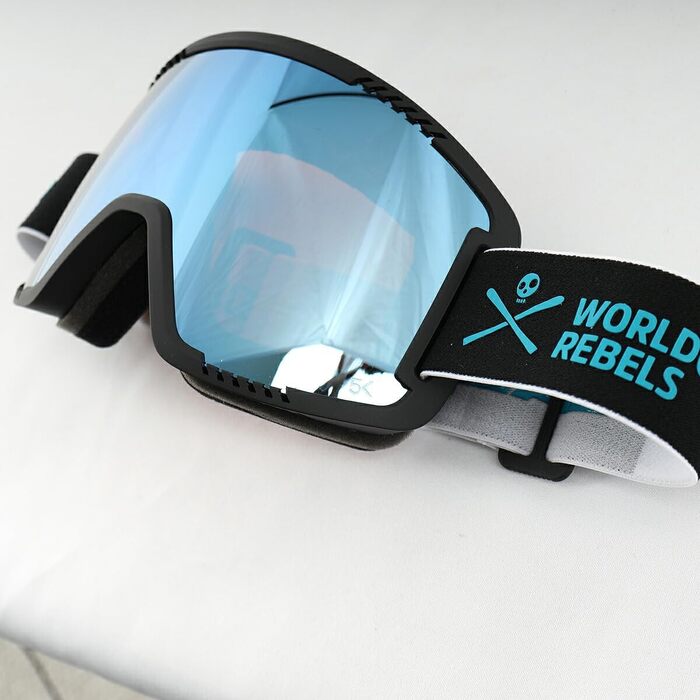 Гірськолижна маска HEAD Contex Pro 5K для лиж та сноуборду, унісекс, UV400, антифог, синя, розмір L