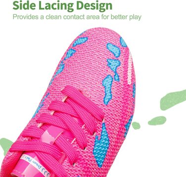 Дитячі футбольні кросівки DREAM PAIRS для бігу та спорту: легкі, з шипами, чорно-зелені (37.5 EU)