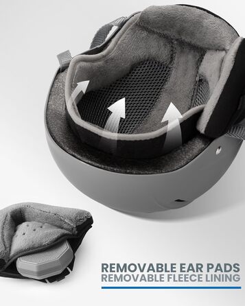 Шолом OutdoorMaster Kelvin II унісекс для сноубордингу та катання на лижах, сірий матовий (48-54 см)