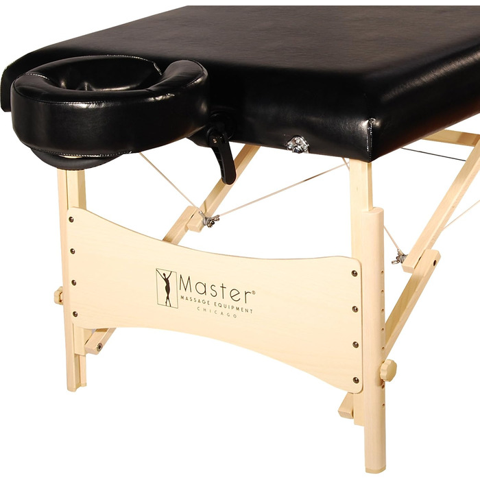 Складаний масажний стіл Master Massage Balboa 71 см, чорний глянець