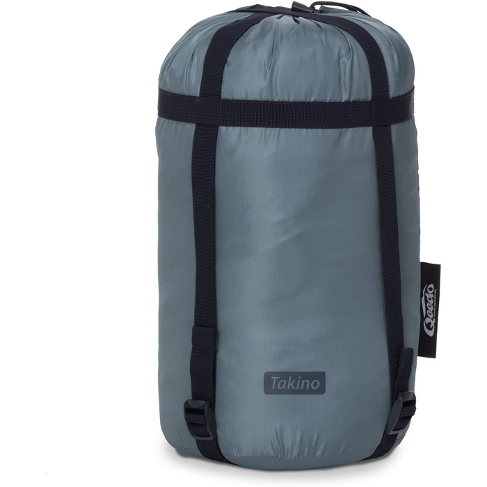 Сплячий мішок Qeedo Fluffy 0 Daunen - 4 сезони, комфортна температура 0°C, RDS-сертифікат (Сірий, M)
