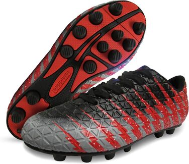 Дитячі футбольні бутси Vizari FG для тренувань та гри | Зручні та з надійним зчепленням | Біло-чорно-срібні (37 EU)