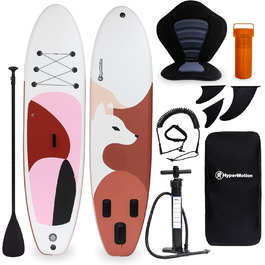 Надувна SUP-дошка HyperMotion 15 см з веслом, сидінням, насосом і сумкою, витримує до 130 кг